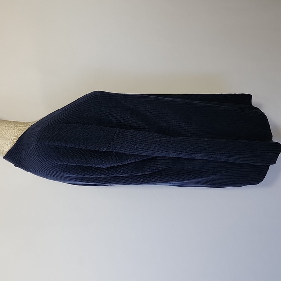 Eileen Fisher Women's Blue 100% Organic Linen Ribbed Long Sleeve Cardigan XS/TP - Picture 7 of 14